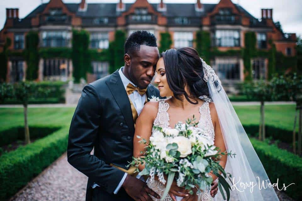 Footballer Michail Antonio and Debbie Whittle's country house wedding